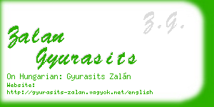 zalan gyurasits business card